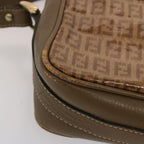 FENDI Zucchino Canvas Shoulder Bag Vintage Beigeep4149