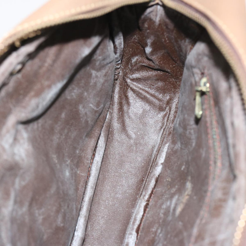 FENDI Zucchino Canvas Shoulder Bag Vintage Beigeep4149