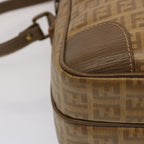 FENDI Zucchino Canvas Shoulder Bag Vintage Beigeep4154