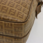 FENDI Zucchino Canvas Shoulder Bag Vintage Beigeep4154