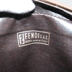 FENDI Zucchino Canvas Shoulder Bag Vintage Beigeep4154