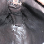 FENDI Zucchino Canvas Shoulder Bag Vintage Beigeep4154