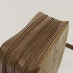 FENDI Zucchino Canvas Shoulder Bag Vintage Beigeep4154