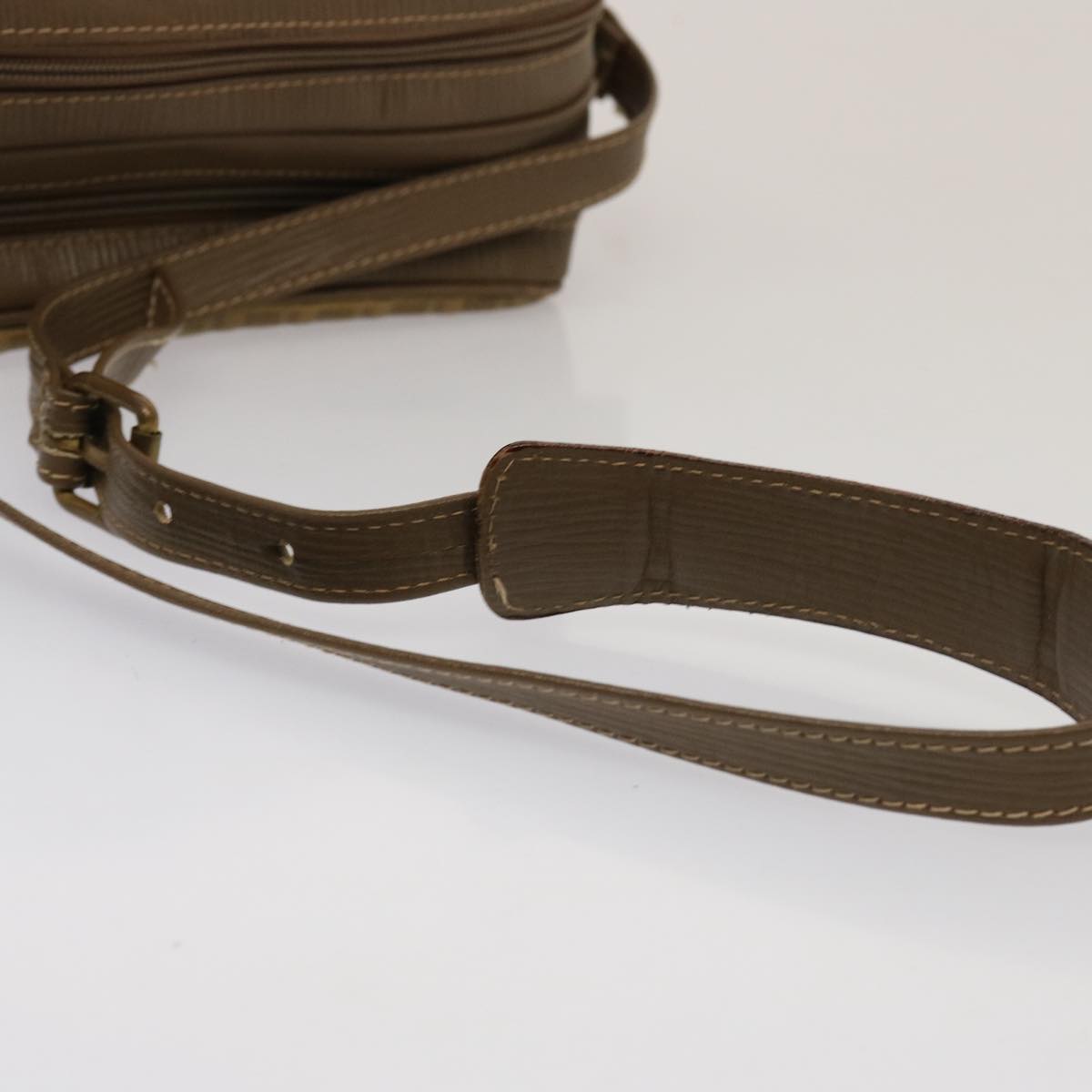 FENDI Zucchino Canvas Shoulder Bag Vintage Beigeep4154