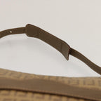 FENDI Zucchino Canvas Shoulder Bag Vintage Beigeep4154