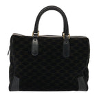 CELINE Macadam Canvas Boston Bag Black  ep4156