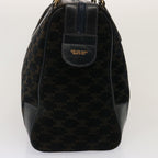 CELINE Macadam Canvas Boston Bag Black  ep4156