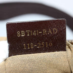 FENDI Zucca Canvas Shoulder Bag Brown Blackep4177