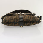 FENDI Zucca Canvas Shoulder Bag Brown Blackep4177