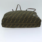 FENDI Zucca Canvas Tote Bag Black Brownep4185