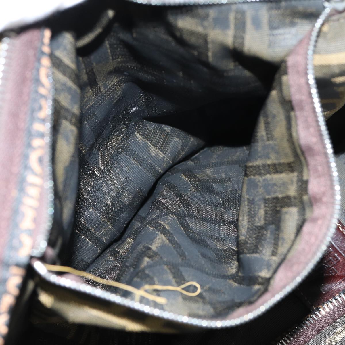FENDI Zucca Canvas Tote Bag Black Brownep4185