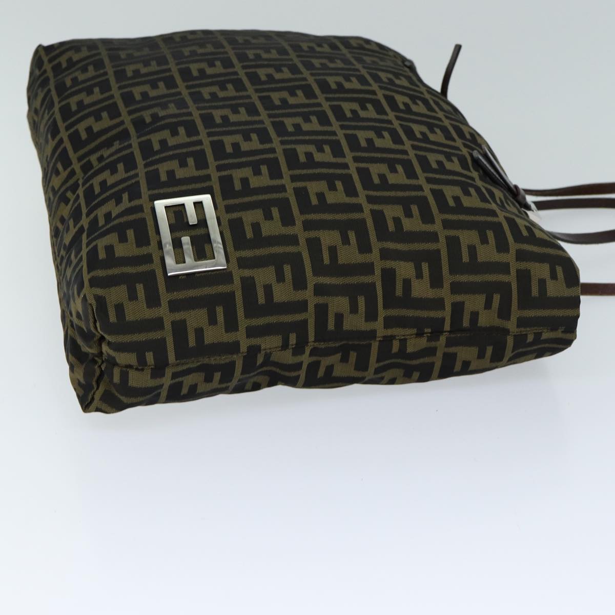 FENDI Zucca Canvas Tote Bag Black Brownep4185