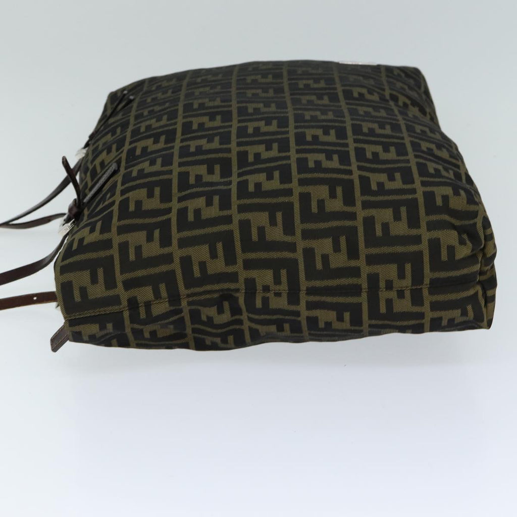 FENDI Zucca Canvas Tote Bag Black Brownep4185