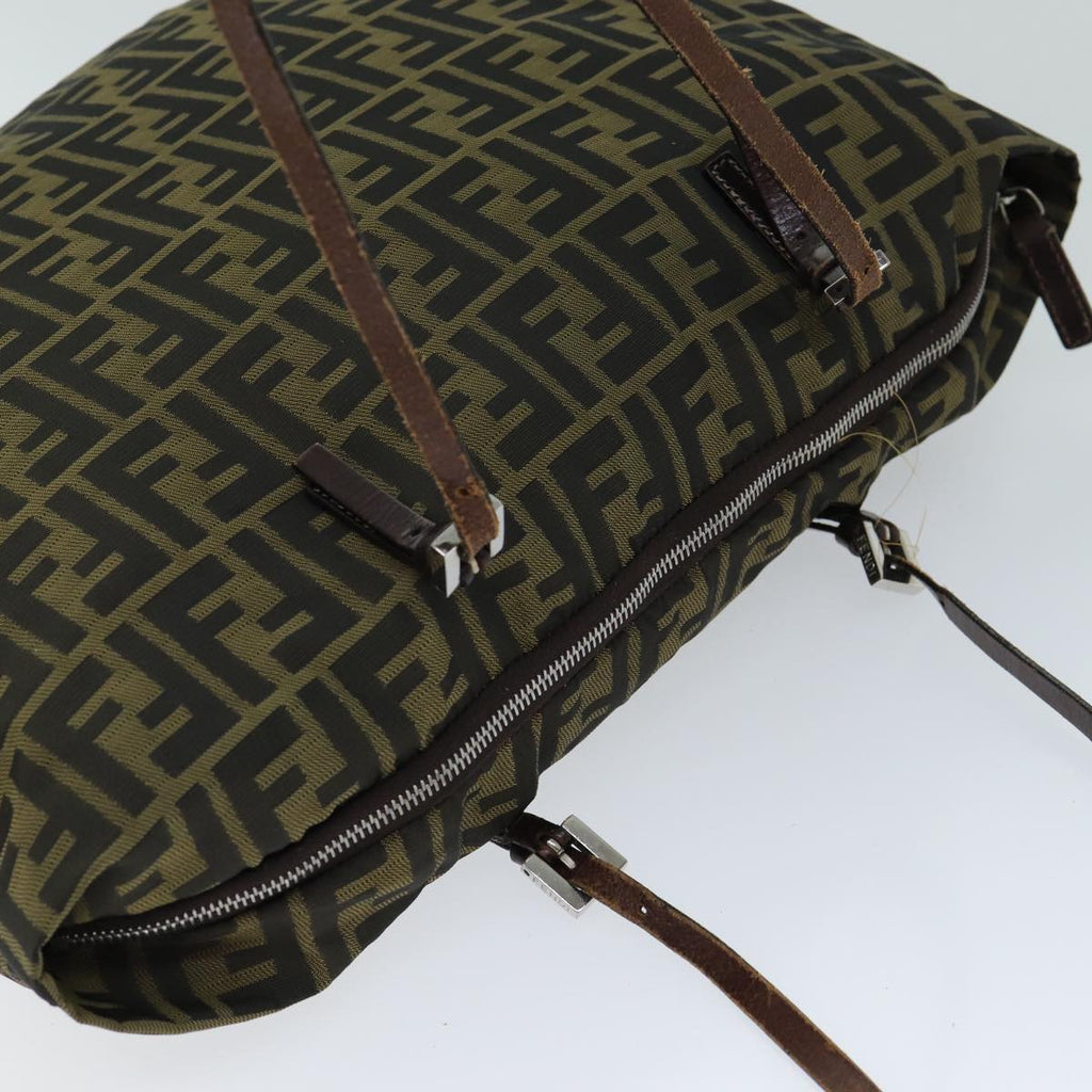 FENDI Zucca Canvas Tote Bag Black Brownep4185