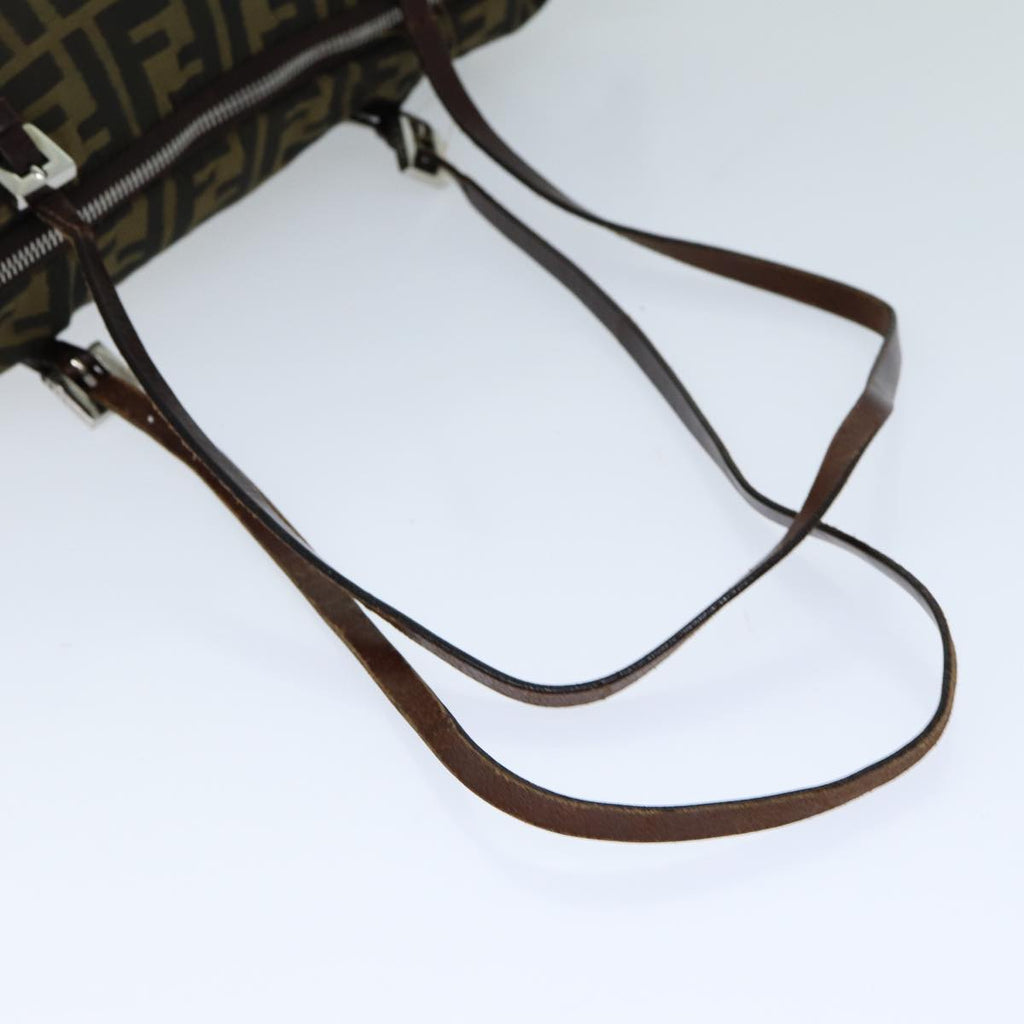 FENDI Zucca Canvas Tote Bag Black Brownep4185