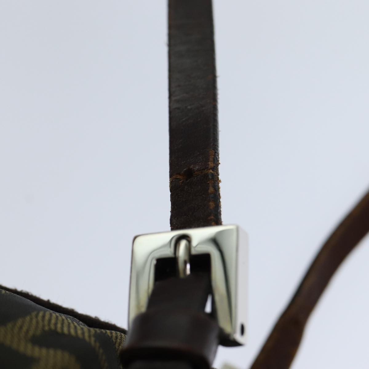 FENDI Zucca Canvas Tote Bag Black Brownep4185