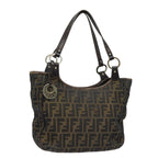 FENDI Zucca Canvas Tote Bag Brown Blackep4207