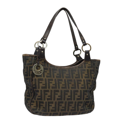FENDI Zucca Canvas Tote Bag Brown Blackep4207