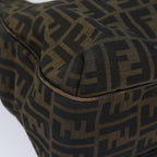 FENDI Zucca Canvas Tote Bag Brown Blackep4207