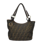 FENDI Zucca Canvas Tote Bag Brown Blackep4207