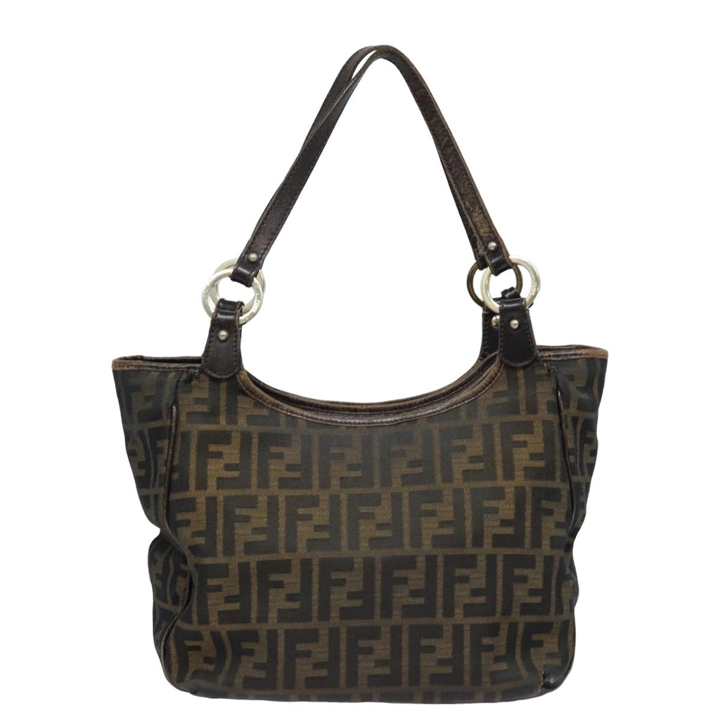 FENDI Zucca Canvas Tote Bag Brown Blackep4207