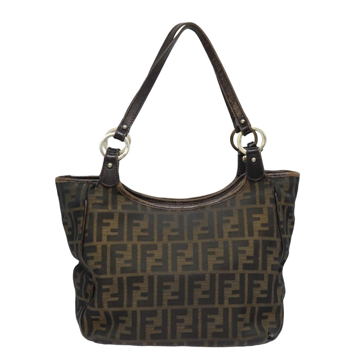 FENDI Zucca Canvas Tote Bag Brown Blackep4207