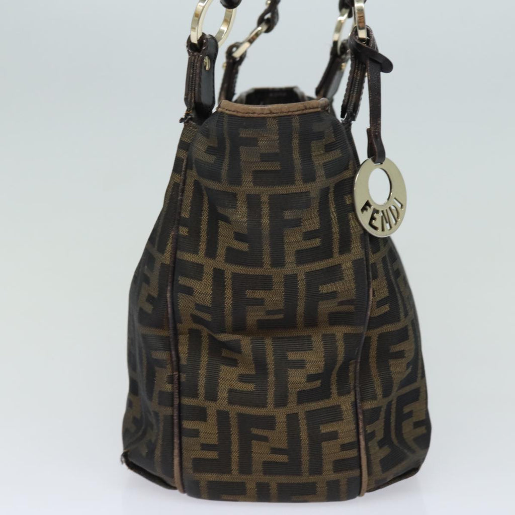 FENDI Zucca Canvas Tote Bag Brown Blackep4207