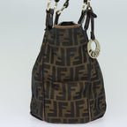 FENDI Zucca Canvas Tote Bag Brown Blackep4207