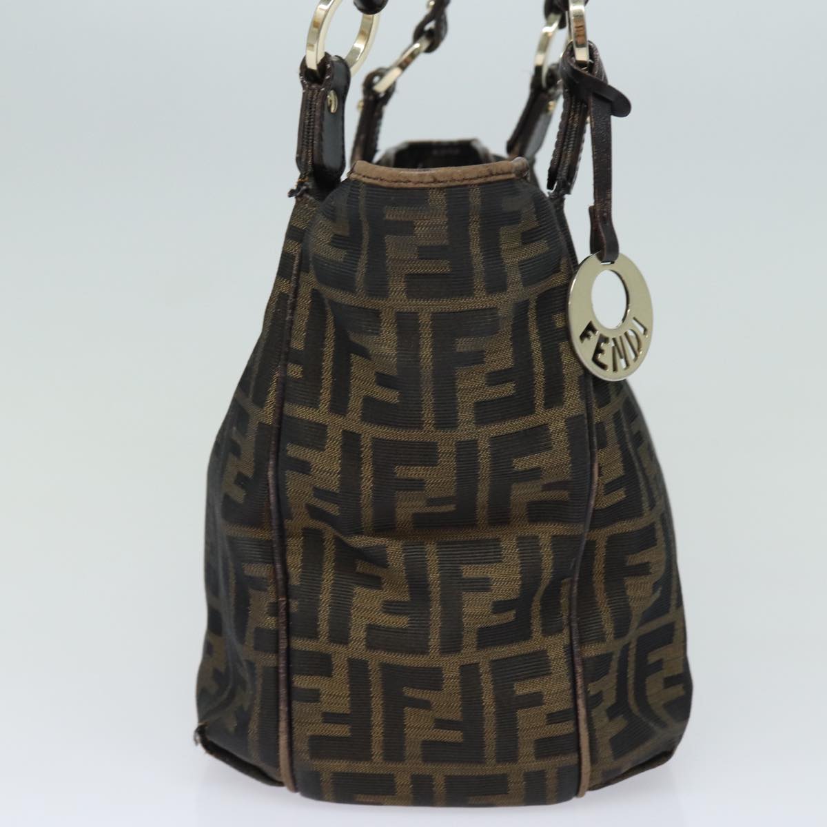 FENDI Zucca Canvas Tote Bag Brown Blackep4207