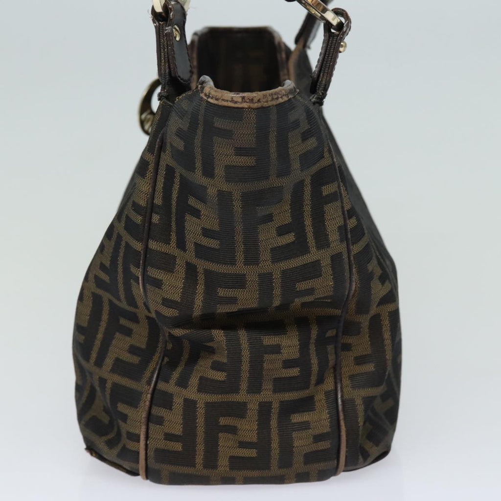 FENDI Zucca Canvas Tote Bag Brown Blackep4207