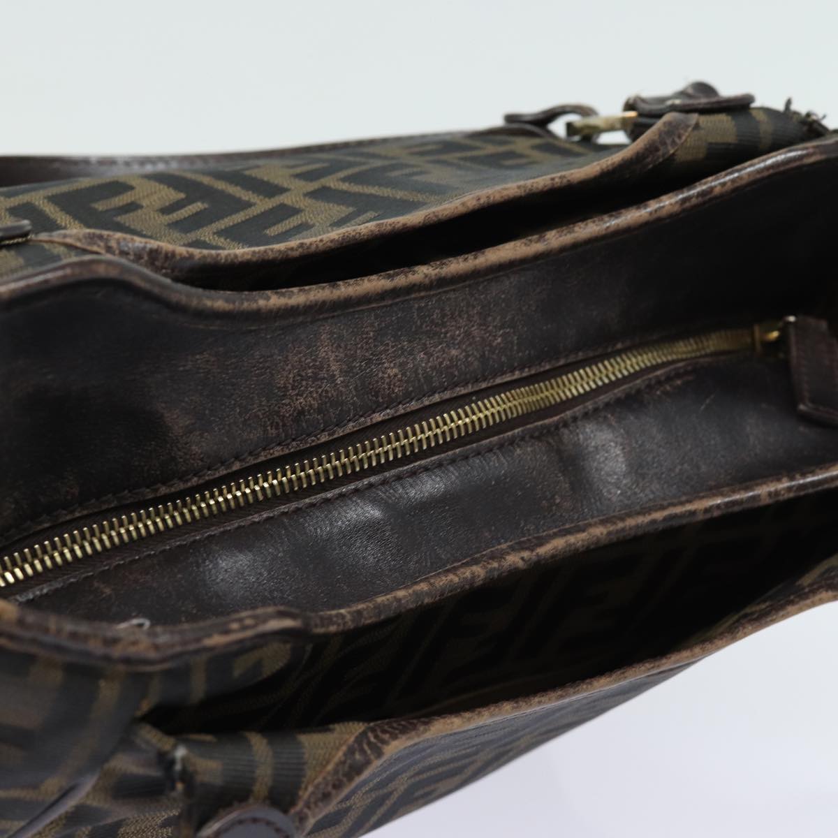 FENDI Zucca Canvas Tote Bag Brown Blackep4207