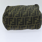 FENDI Zucca Canvas Hand Bag Black Brownep4208