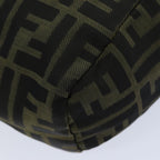 FENDI Zucca Canvas Hand Bag Black Brownep4208