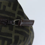 FENDI Zucca Canvas Hand Bag Black Brownep4208