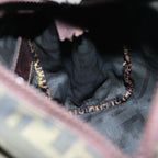 FENDI Zucca Canvas Hand Bag Black Brownep4208