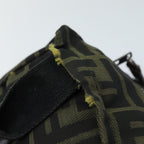 FENDI Zucca Canvas Hand Bag Black Brownep4208