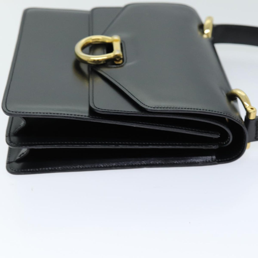 CELINE Hand Bag Leather Black  ep4220