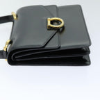 CELINE Hand Bag Leather Black  ep4220
