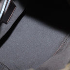 FENDI Zucca Canvas Mamma Baguette Shoulder Bag Black Brownep4223