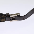 FENDI Zucca Canvas Mamma Baguette Shoulder Bag Black Brownep4223