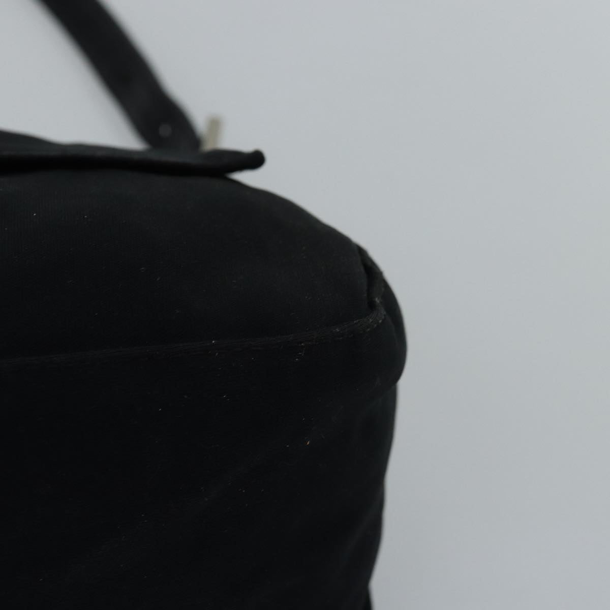 FENDI Mamma Baguette Shoulder Bag Nylon Blackep4266