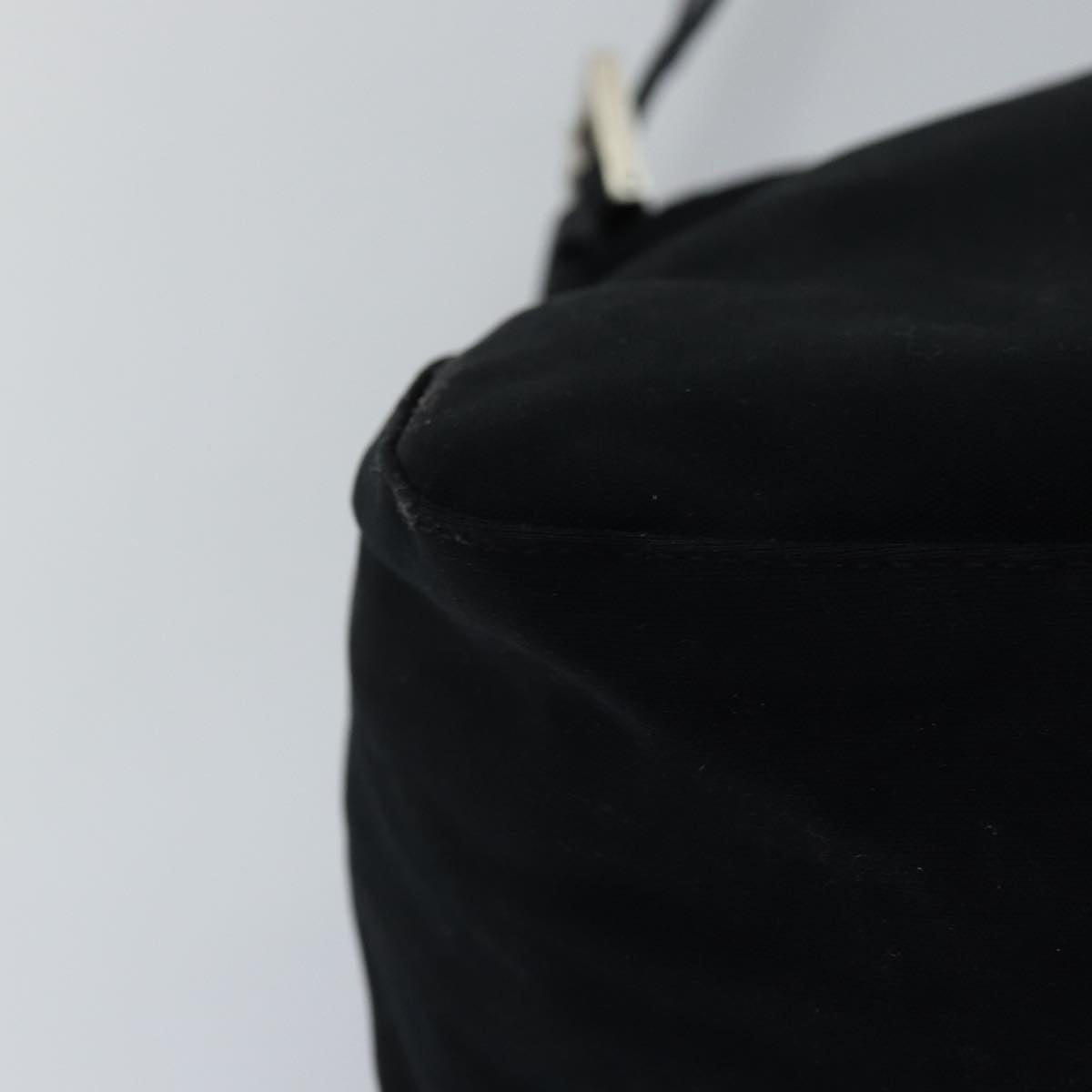 FENDI Mamma Baguette Shoulder Bag Nylon Blackep4266