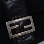 FENDI Mamma Baguette Shoulder Bag Nylon Blackep4266