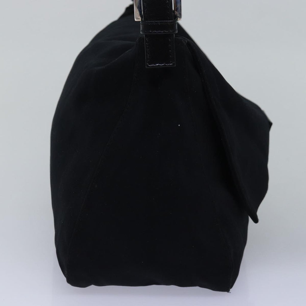 FENDI Mamma Baguette Shoulder Bag Nylon Blackep4266