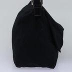 FENDI Mamma Baguette Shoulder Bag Nylon Blackep4266