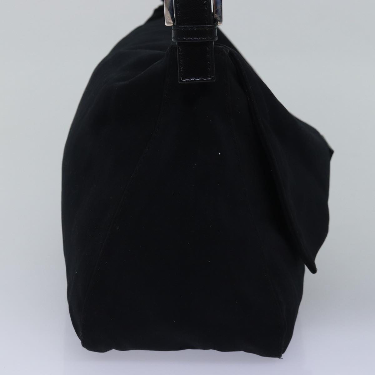 FENDI Mamma Baguette Shoulder Bag Nylon Blackep4266