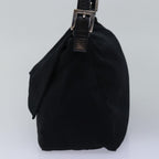 FENDI Mamma Baguette Shoulder Bag Nylon Blackep4266