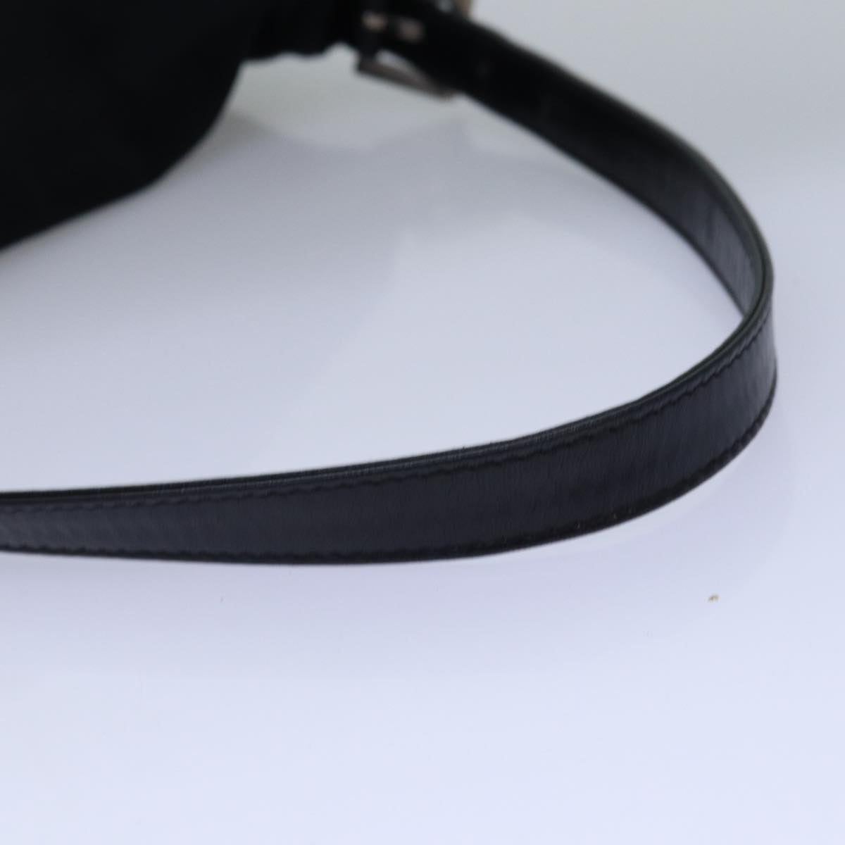 FENDI Mamma Baguette Shoulder Bag Nylon Blackep4266