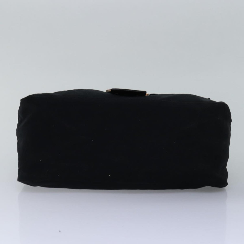 FENDI Mamma Baguette Shoulder Bag Nylon Blackep4266