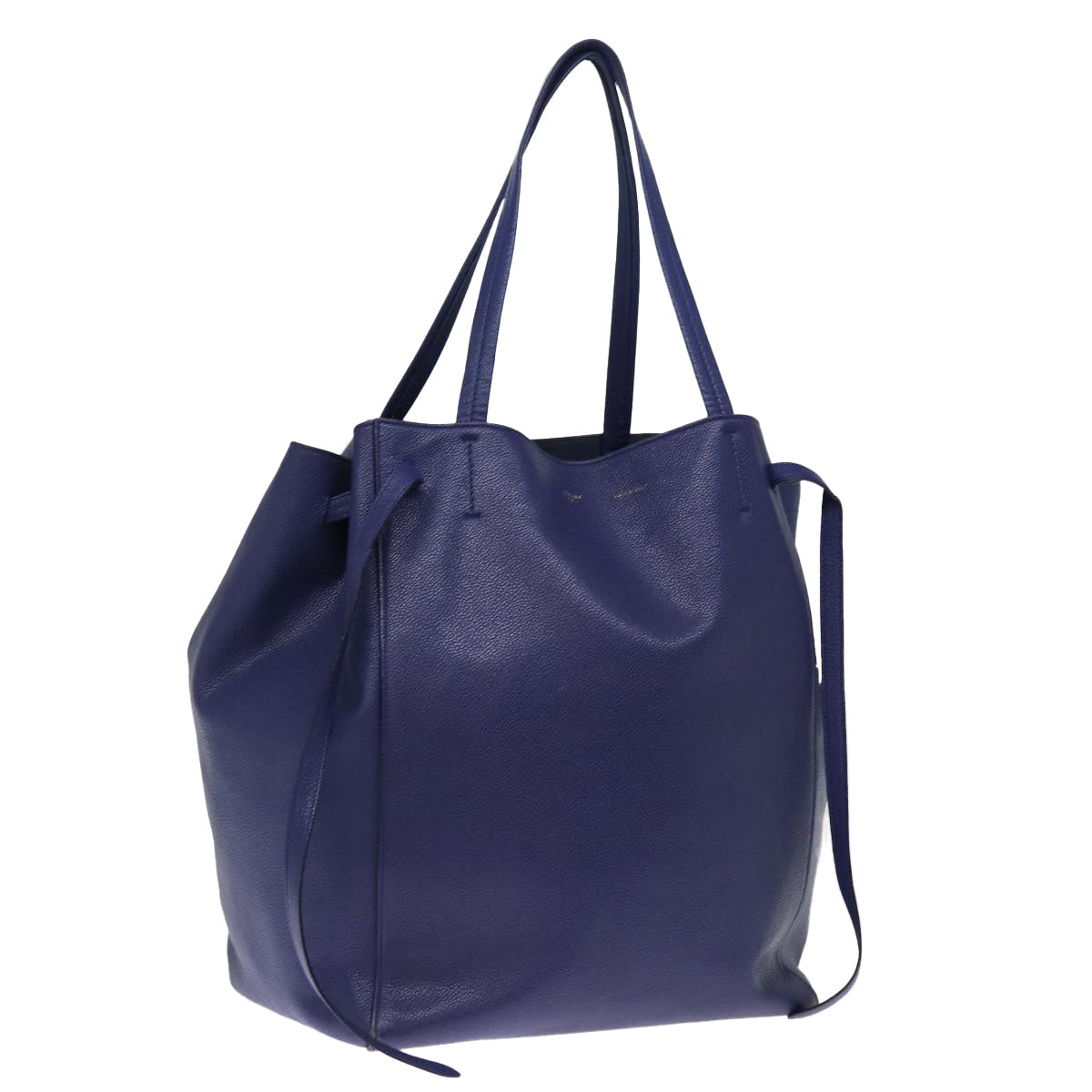 CELINE Tote Bag Leather Blue  ep4279
